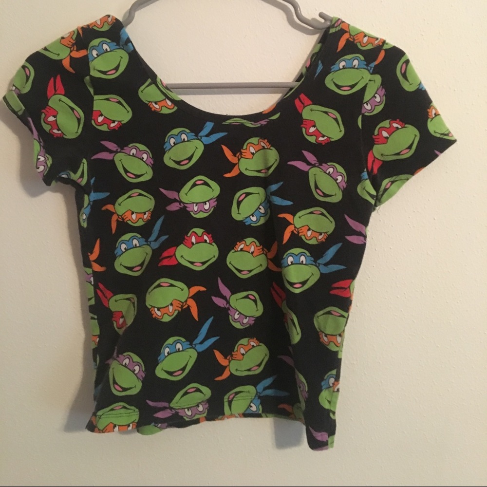 Ninja turtles crop top